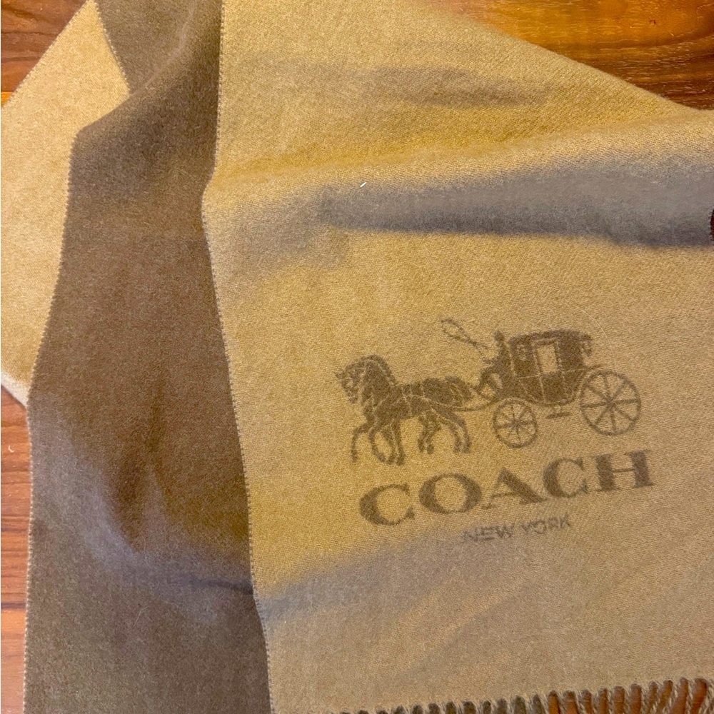Coach 100% cashmere scarf